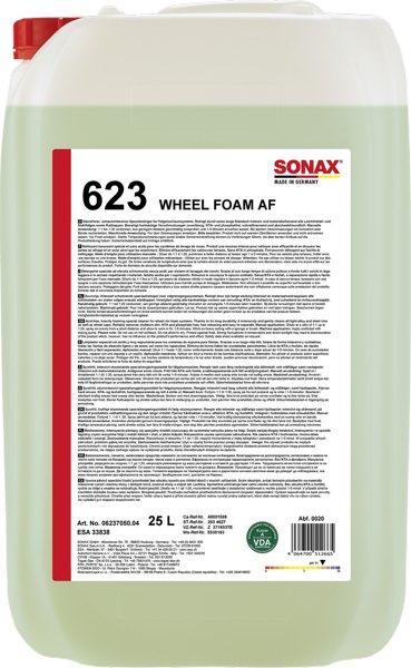 Очиститель дисков безкислотный SONAX 623600, Объем 10 л.
