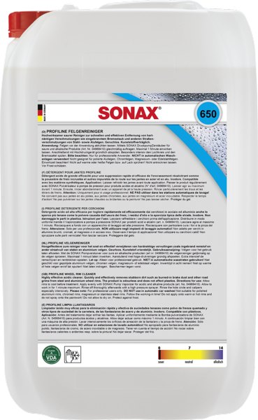Очиститель дисков кислотный SONAX, 10 л.