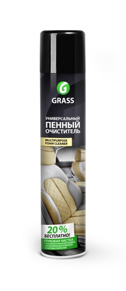Пенный очиститель салона универсальный GRASS, 750 мл арт.112117 - фото1 Пенный очиститель салона универсальный GRASS, 750 мл арт.112117 - фото1