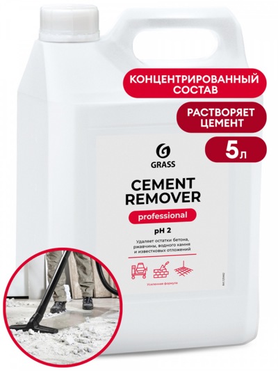 Средство для очистки после ремонта "Cement Remover" (канистра 5,8кг) - фото1 Средство для очистки после ремонта "Cement Remover" (канистра 5,8кг) - фото1