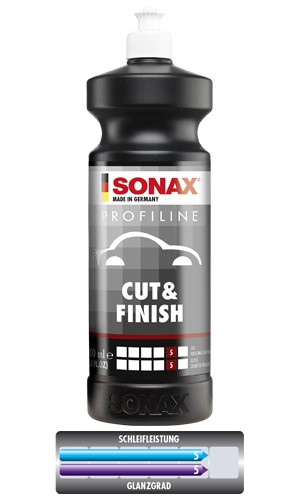 Полироль одношаговая Cut&Finish 05-05 Sonax ProfiLine , 250 мл - фото1 Полироль одношаговая Cut&Finish 05-05 Sonax ProfiLine , 250 мл - фото1