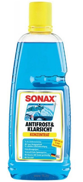 Незамерзающая жидкость в омыватель, концетрат -50 грд, SONAX (332300) 1 л