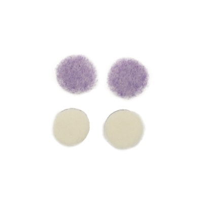 Комплект полировальных кругов 40мм 4шт мех овчина + мех LILA - фото1 Комплект полировальных кругов 40мм 4шт мех овчина + мех LILA - фото1