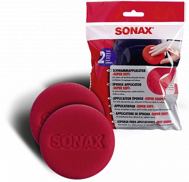 Мягкий аппликатор для нанесения воска SONAX 417141, 2 шт