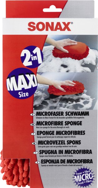 Губка из микрофибры для мойки автомобиля Sonax