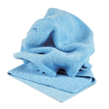 Профессиональная микрофибровая тряпочка без краёв 40х40 см,400гр.м.кв,  PROFI-MICROFASERTUCH BLAU, Autech, (Au-241) - фото1