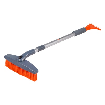 Щетка от снега + скребок (мягкая щетина, поворотная голова, телескоп.рукоятка 86-123см), арт. AB-R-06 - фото1 Щетка от снега + скребок (мягкая щетина, поворотная голова, телескоп.рукоятка 86-123см), арт. AB-R-06 - фото1