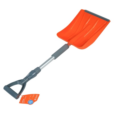 Лопата для очистки снега c телескоп.рукояткой и металл.кантом, арт. AB-S-01 - фото1 Лопата для очистки снега c телескоп.рукояткой и металл.кантом, арт. AB-S-01 - фото1