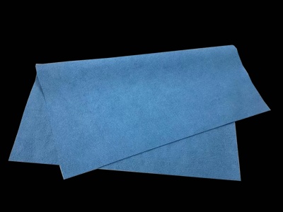 Искусственная замша, голубая (розовая), 50х45, 340gsm - фото2