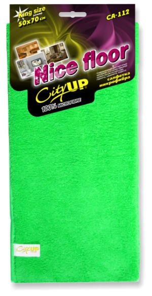 Салфетки микрофибра, увеличенного размера, Nice Floor 50*70 СА-112 L - фото1