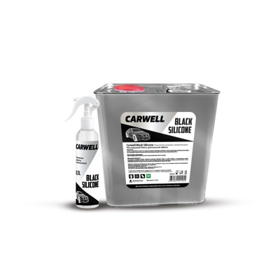 Чернение резины на основе силикона, Carwell Black Sillicone, 5 л