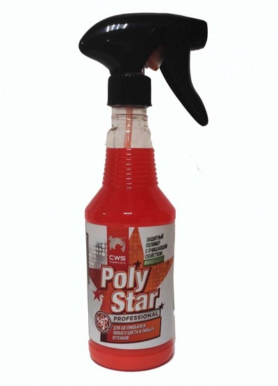 Полимерное покрытие PolyStar с триггером (защита+блеск за 5 мин) 0,5л - фото1 Полимерное покрытие PolyStar с триггером (защита+блеск за 5 мин) 0,5л - фото1