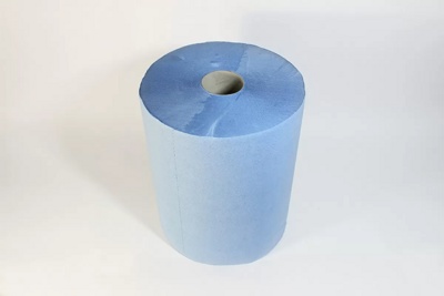 Полотенце протирочное 2сл. 33х35 1000отр. синее - фото1