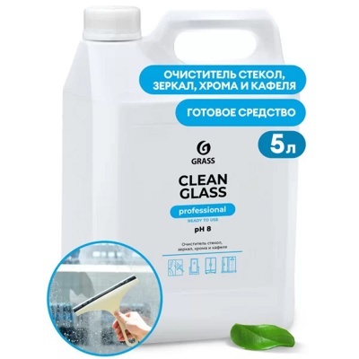 Чистящеее средство для  стекол "Clean glass  Professional" 5 кг, Grass - фото1